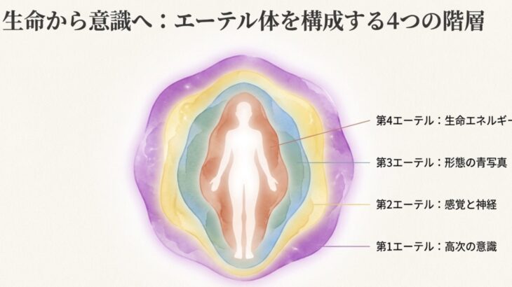 アリス・ベイリー秘教におけるエーテル体の4つの亜層